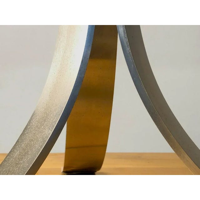 1970s French Steel Gerbe Lamp, 1970s For Sale - Image 5 of 7