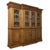 A truly impressive large-scale 20th-century English breakfront bookcase, beautifully constructed from pine and offering an...