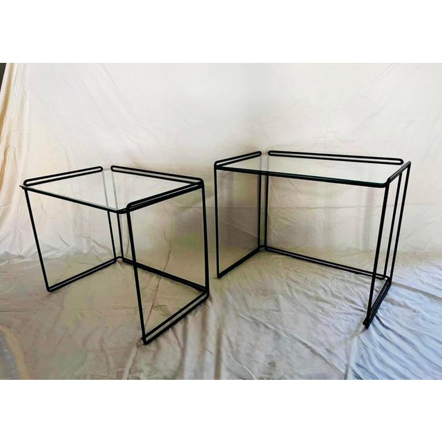 Late 20th Century 1970s Max Sauze 'Isocele' Nesting Tables - a Pair For Sale - Image 5 of 7