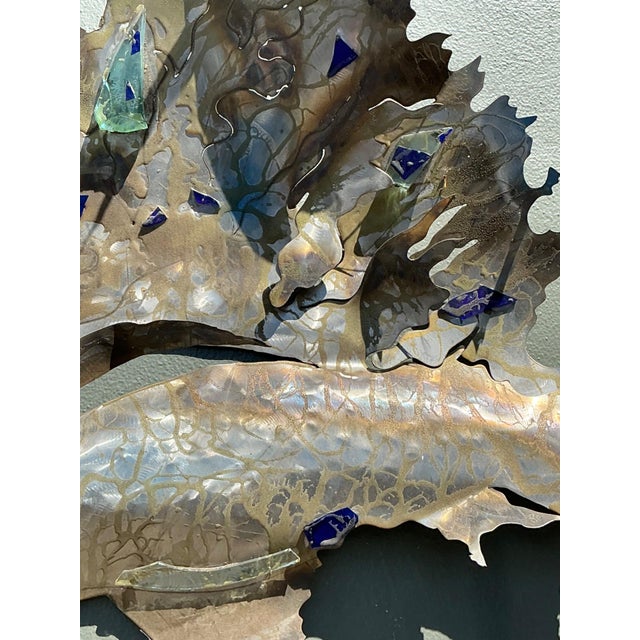 Vintage Metal Sailfish Wall Sculpture For Sale - Image 11 of 18