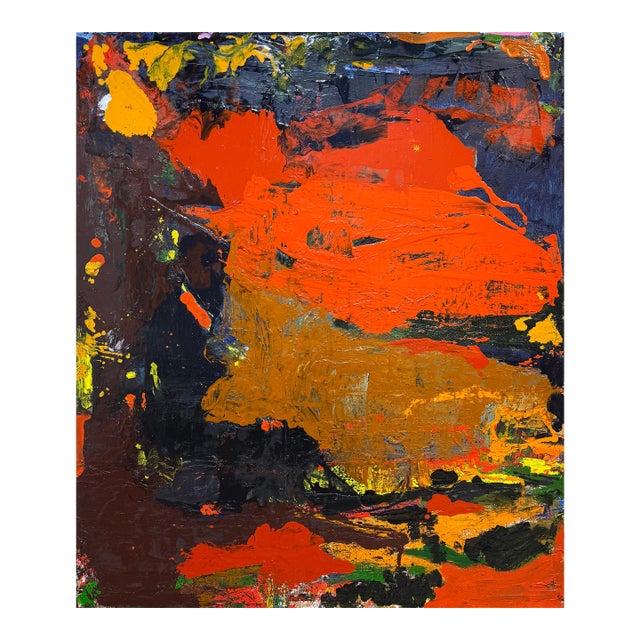 Tectonic Heat, Contemporary Abstract Painting by Matt Higgins For Sale