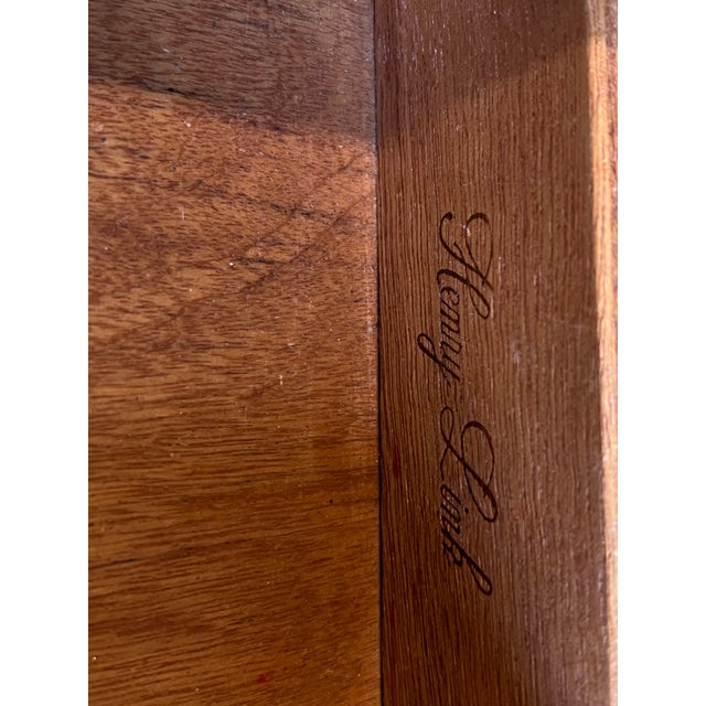 Canary Yellow 1970s Faux. Bamboo Canary Yellow Desk by Henry Links For Sale - Image 8 of 8