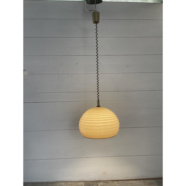 Vintage Adjustable Hanging Lamp in Plastic from Meblo, 1960s For Sale - Image 3 of 8