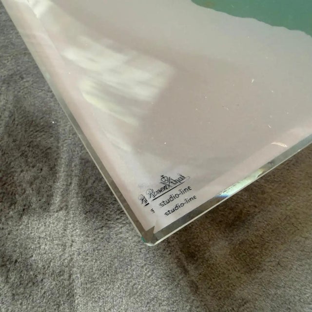 1990s Pop Art Marylin Monroe Glass Tray Signed by Andy Warhol for Rosenthal For Sale - Image 6 of 11