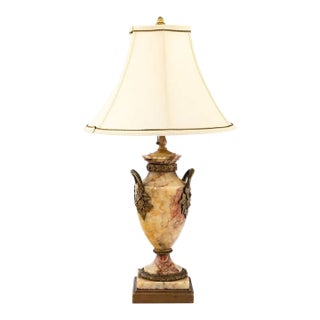 Antique French Marble & Gilt Bronze Urn Now a Designer Lamp For Sale