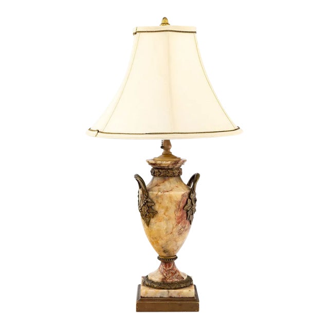 Antique French Marble & Gilt Bronze Urn Now a Designer Lamp For Sale