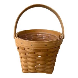 Vintage Longaberger Round Handled Basket