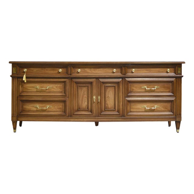 Mid 20th Century Transitional Lowboy Dresser by White Furniture For Sale