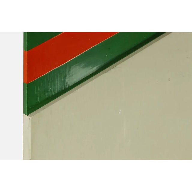 Renato Livi, Untitled, 1971, Mixed Colored Enamel on Board For Sale - Image 3 of 5