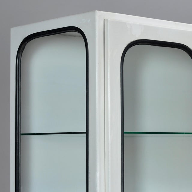 Vintage Glass and Iron Medical Cabinet, 1970s For Sale - Image 6 of 11