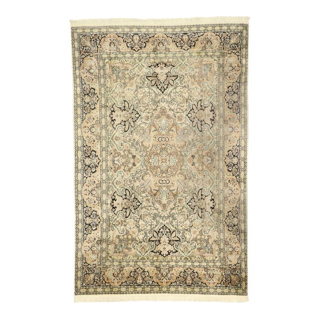 Vintage Kashmir Rug, 05'11 X 09'02 For Sale