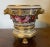 Antique early 19th century English Regency Coalport porcelain flower pot and stand. Decorated with a continuous band of...