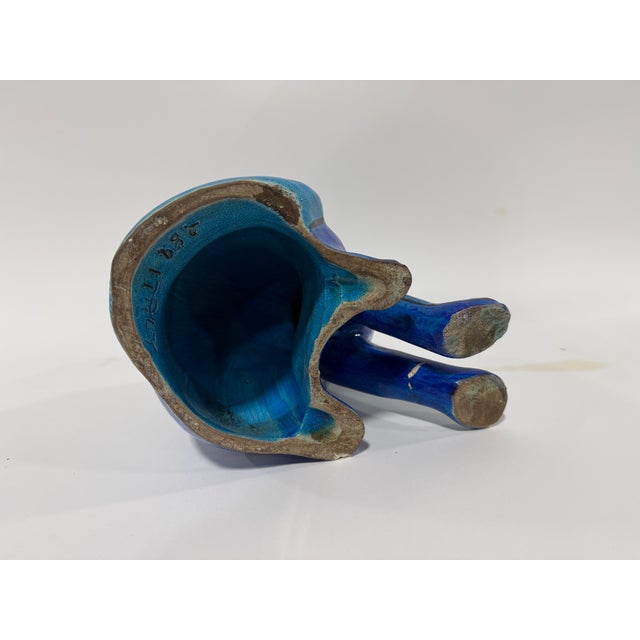 Mario Bellini Italian, Bitossi Style, Glazed Ceramic Cat Circa 1960 For Sale - Image 11 of 11