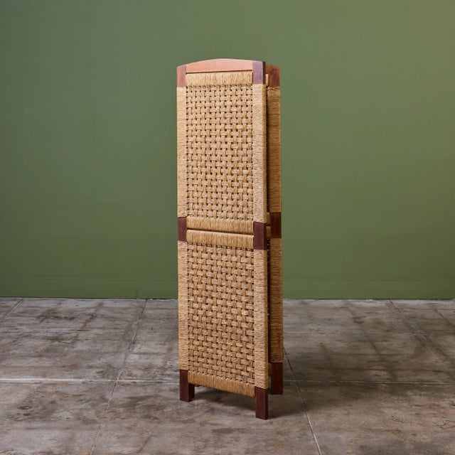 Michael van Beuren Michael Van Beuren Woven Room Divider For Sale - Image 4 of 8