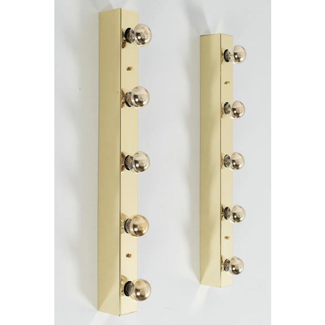 Metal Brass Mirror Wall Lamps, Set of 2 For Sale - Image 7 of 7