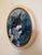 Figurative New Surroundings by Deb Komitor | Oil On Birch Panel Painting of a gray and white cat. For Sale - Image 3 of 4