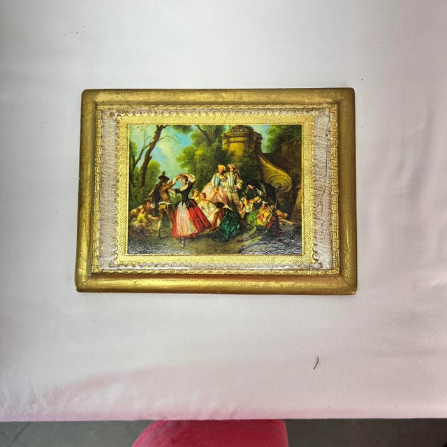 Mid 20th Century Mid Century Italian Florentine Panel For Sale - Image 5 of 5