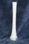 Eiffel Tower Vase White Glass With Slim Tapered Neck and Clear Footed Base 4828b For Sale - Image 14 of 18