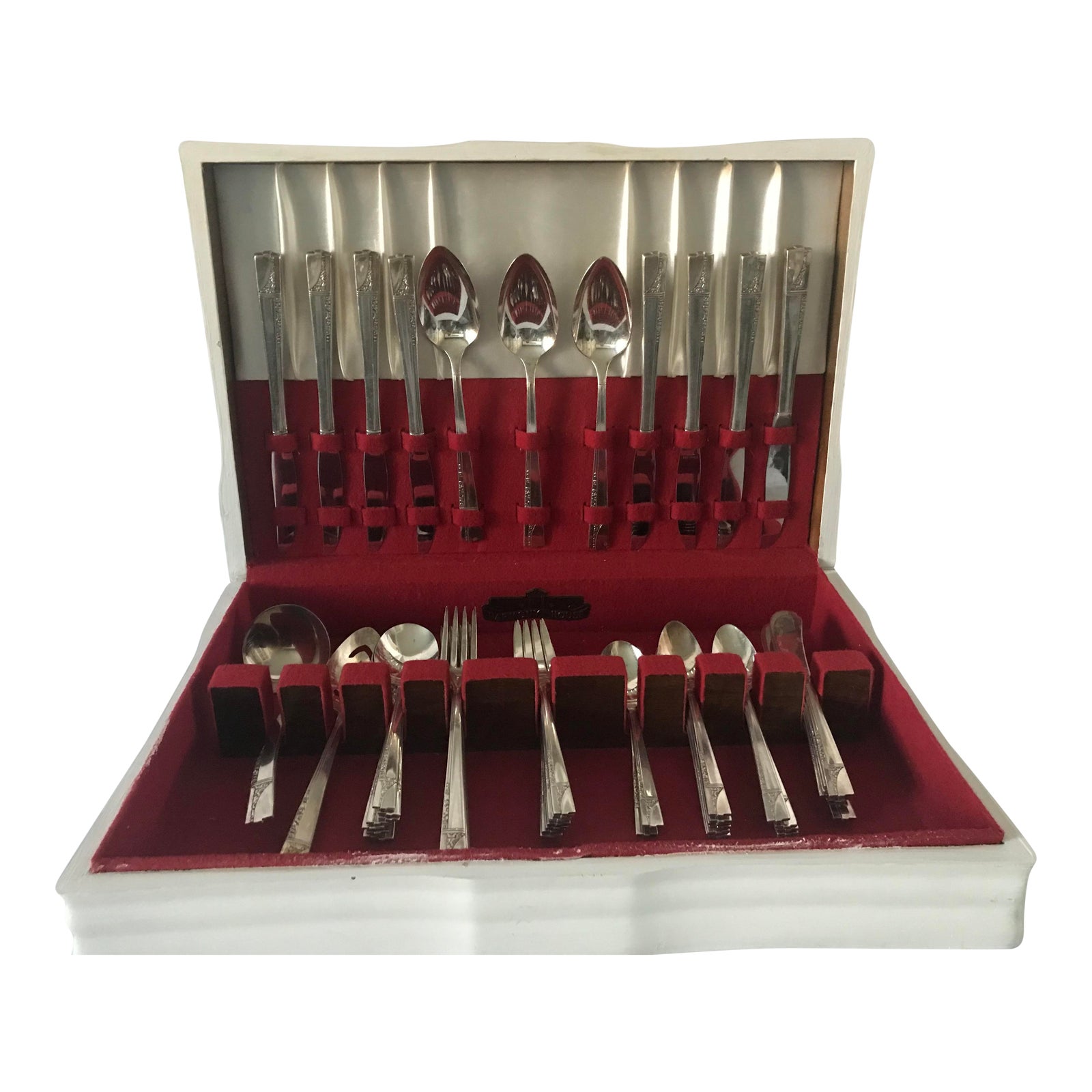 1937 “Caprice” Nobility Plate Silverware Set Chairish