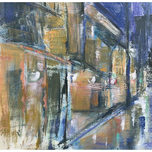 Contemporary Rainy Night, Kyoto — 30x30 For Sale - Image 3 of 6