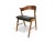 Set of four mid-century Danish dining chairs designed by Kai Kristiansen, 1955, Denmark. The chairs are handcrafted of...