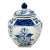Vintage Blue & White Ginger Jar For Sale