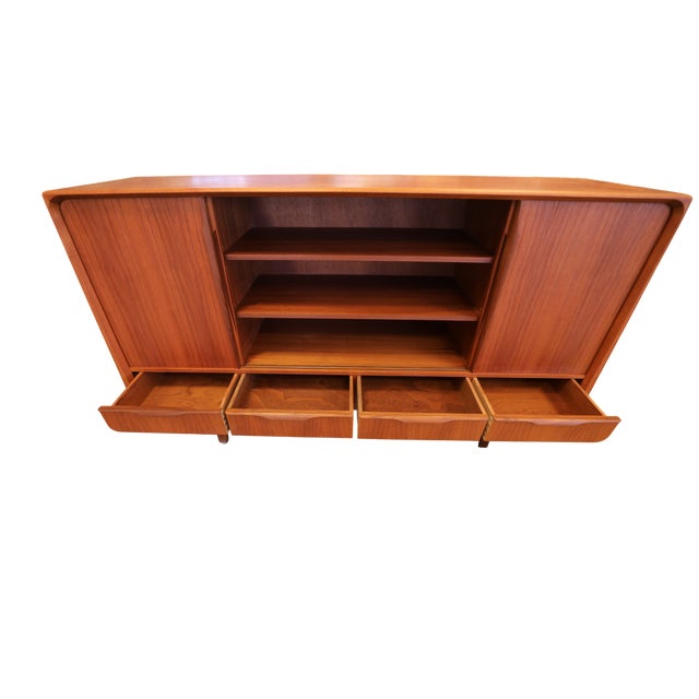 Danish Sideboard with Sliding Doors, 1960s For Sale - Image 4 of 18