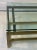 Transparent 1970s Pace Modernist Square Tubular Brass Frame Coffee Table For Sale - Image 8 of 10