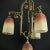 Art Deco Pate De Verre Hanging Lamp in Bronze, 1930s For Sale - Image 4 of 12