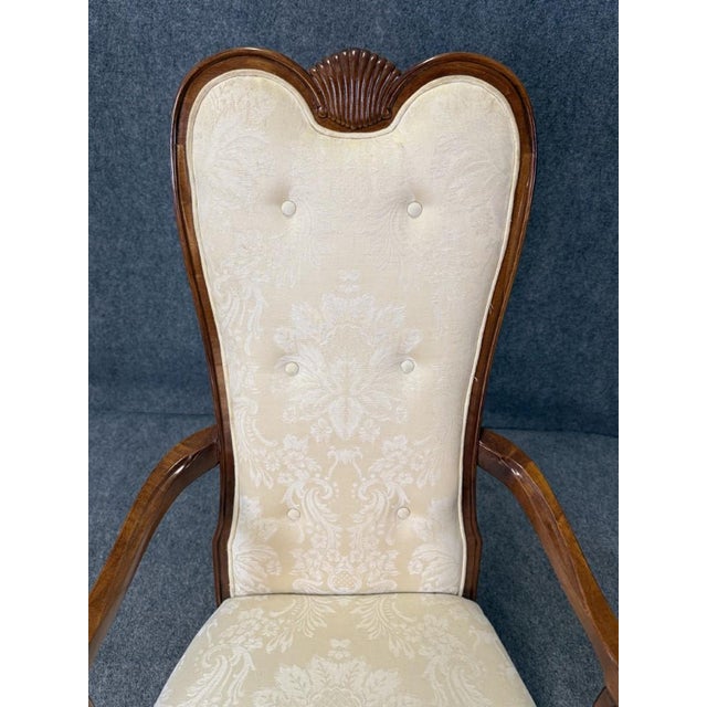 Late 20th Century Set of 6 Bernhardt High Back Cherry Dining Chairs For Sale - Image 9 of 18