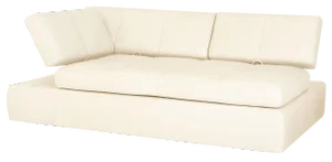 Square Up Leather Two-Seater Sofa from FSM