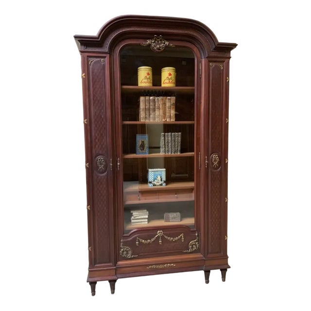 Antique Art Nouveau Bookcase, 1910 For Sale