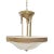 1950s Italian Alabaster Brass Pendant Light For Sale