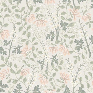 Sample - Boråstapeter Trädgårdsfröjd Wallcovering In Sage For Sale