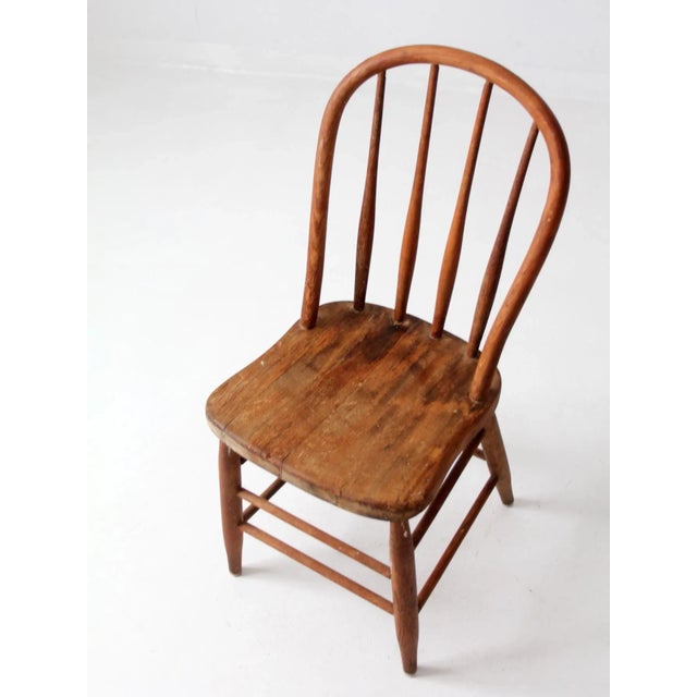 Antique Spindle Back Chair For Sale - Image 10 of 12
