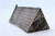 Triangular Silver Toothpick Holder with Geometric Figures and Opening in the Lid For Sale - Image 4 of 10