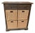 Coastal Tall Narrow Wood Cabinet For Sale
