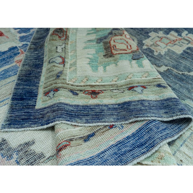 Turkish Oushak Old Wool Rug 10'4" x 14'2" #30138 For Sale In Houston - Image 6 of 8