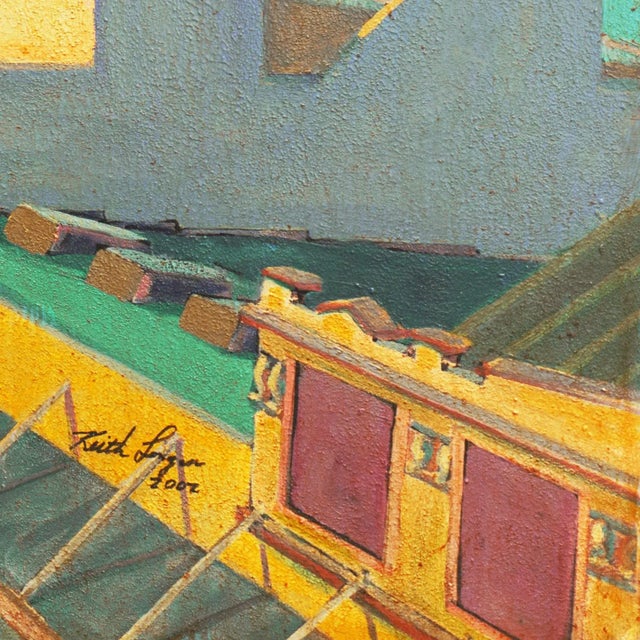 Signed lower right, 'Keith Longcor' (American, 1944-2015) and dated, '2002'; additionally titled verso, 'Airplanes from a...