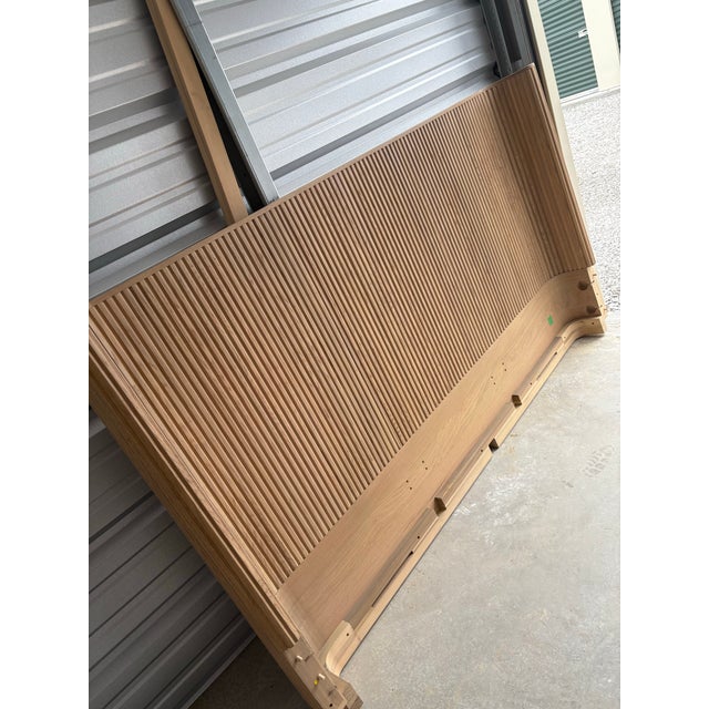 Restoration Hardware Rh (Restoration Hardware) Byron Shelter Bed With Footboard – King – Light Oak Finish - Staging Piece For Sale - Image 4 of 8