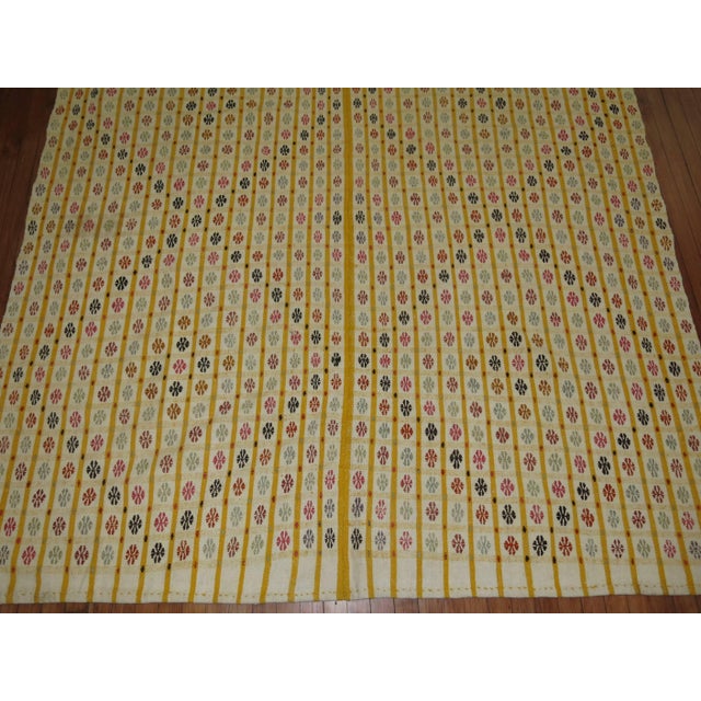 Contemporary Turkish Cicim Flat-Weave or Blanket, 20th Century - 6'10" x 9'10" For Sale - Image 3 of 6