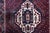 1950s, Vintage Persian Afshar Rug, Tribal Double Medallion, Red Field, 4 X 6 For Sale - Image 10 of 11