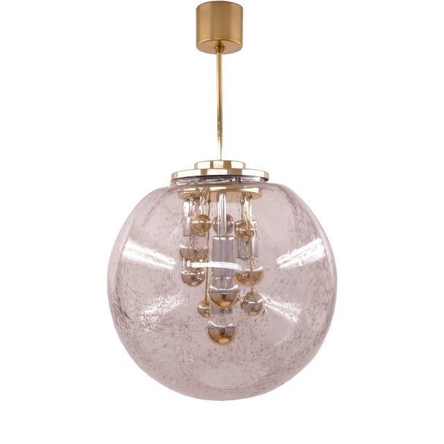 Large Vintage Ceiling Lamp from Doria Leuchten For Sale