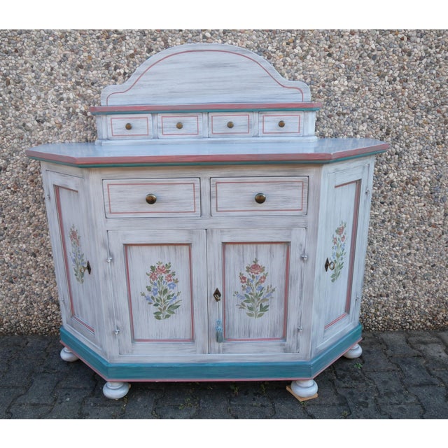 Vintage Lacquered Corner Sideboard. 1990s For Sale - Image 15 of 16