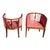 Pair 1920s English Edwardian Inlaid Mahogany Tub Club Chairs Newly Upholstered For Sale - Image 13 of 18