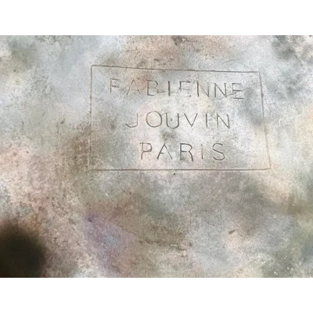 Copper Fabienne Jouvin Paris Enamel Copper Cloisonné Large Tea Canister For Sale - Image 8 of 9