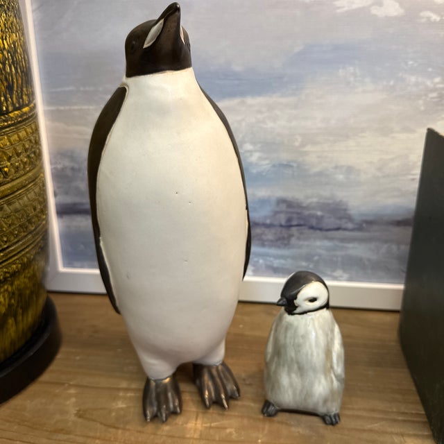 Mid Century 1950s Penguin Pair, by Anderson Design Studio of Maine Hand Made Ceramic Sculpture For Sale - Image 12 of 12
