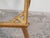 French Mid-Century Gilt Metal Side Table With Square Glass Top and Cabriole Legs For Sale - Image 4 of 10