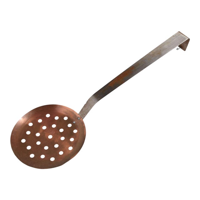 Curtis Jere "Giant Kitchen Utensil Series" Copper Spoon Wall Relief For Sale