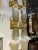 Early 21st Century Pair of Modern Murano Glass and Brass Double Cone Sconces For Sale - Image 5 of 8